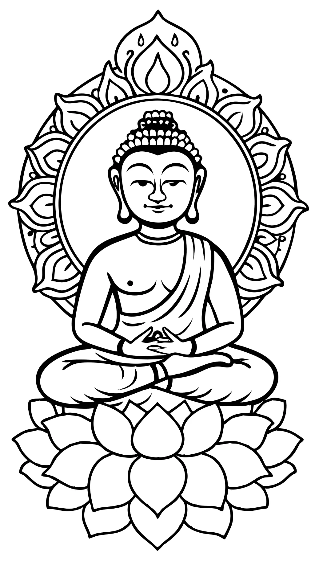 coloring pages of buddha